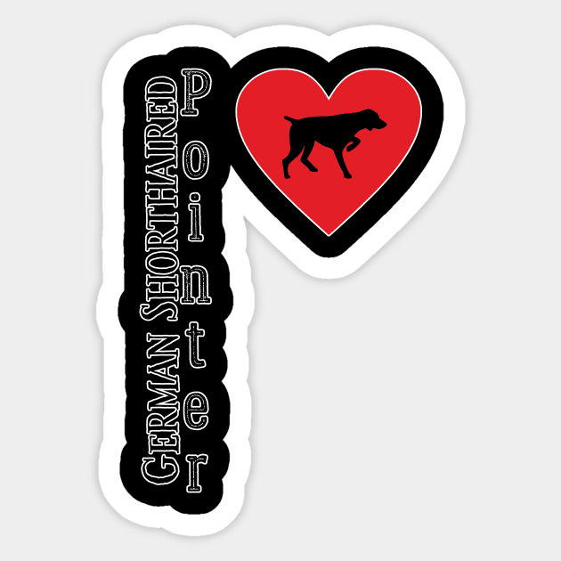 German shorthair love Sticker by Life thats good studio